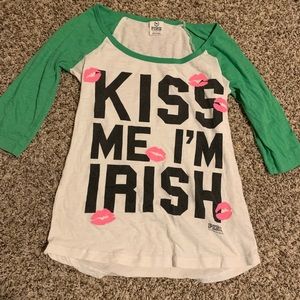 💋🍀VS Pink☘️ 💚St Pattys Baseball Tee